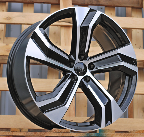 RACINGLINE R20x8.5 5X108 ET 42.5 63.3 B0143 Black Polished (MB) Fits for VOLVO (Z4+K4)