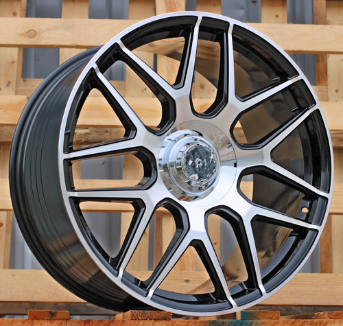 RACINGLINE R21x11 5X112 ET 42 66.6 B5318 (FBX491) Black Polished (MB) For MER (Z6) (HYBRID FORGED Rear+Front)