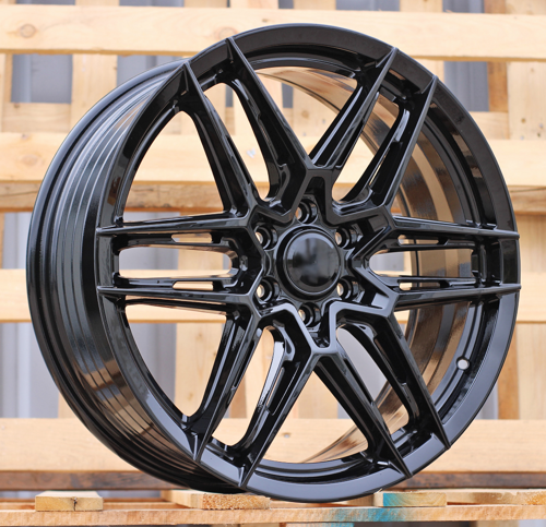 RACINGLINE R20x8 6X120 ET 48 74.6 HF6126 Gloss Black (GB) Fits for 4X4 (K3) (HYBRID FORGED (max 1050kg)4X4)
