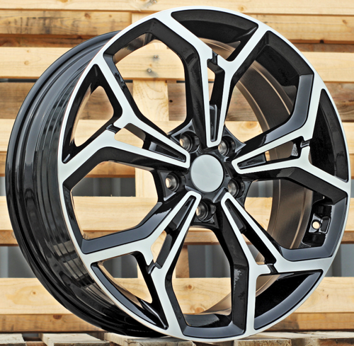 RACINGLINE R16x6.5 5X114.3 ET 50 67.1 FE190 (YF5690) Black Polished (MB) Fits for KIA (K7) (HYBRID FORGED)