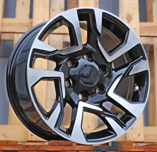 RACINGLINE R17x7.5 6X139.7 ET 25 106.1 B1704 Black Polished (MB) For 4X4 (Z1+Z3) (New TOYOTA)