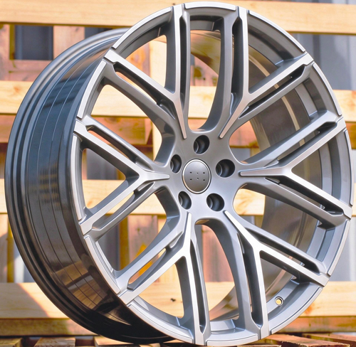 RACINGLINE R22x10 5X112 ET 18 66.5 HF736 Grey Polished (MG) Fits for AUD (Z5) (HYBRID FORGED New Model)