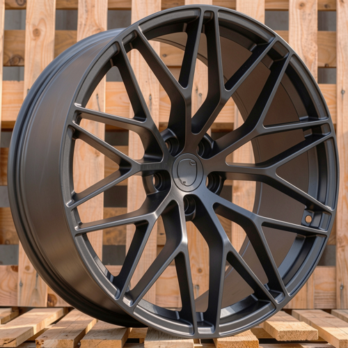 RACINGLINE R21x10 5X112 ET 19 66.5 3S1067 Black Half Matt (BLHM) Fits for PORCH (K2+K4) (HYBRID FORGED(New Macan)(Rear+Front)