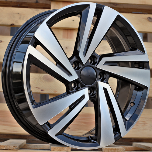 RACINGLINE R18x7 5X100 ET 39 57.1 3S1282 Black Polished (MB) Fits for VW (P) (T-Cross HYBRID FORGED)