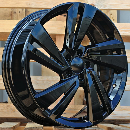 RACINGLINE R18x7 5X100 ET 39 57.1 3S1282 Black (BL) Fits for VW (D4) (T-Cross HYBRID FORGED)