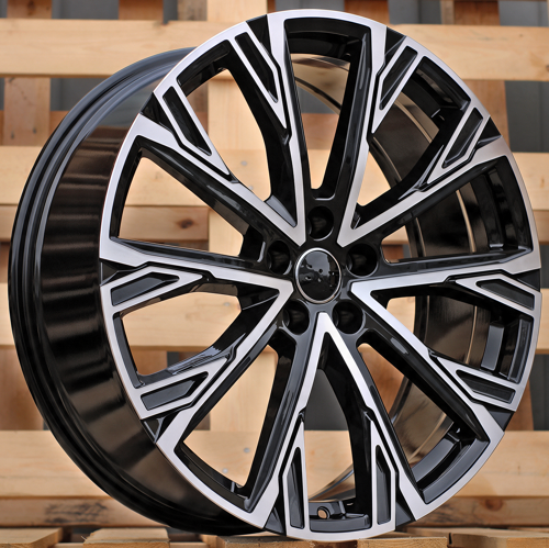 RACINGLINE R21x8.5 5X112 ET 43 66.5 3S1277 Black Polished (MB) Fits for AUD (P) (HYBRID FORGED)