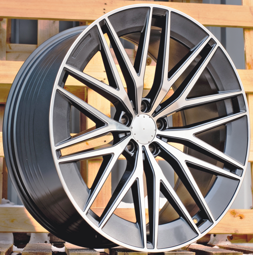 RACINGLINE R21x10 5X112 ET 51 66.6 FBX387 Grey Polished (MG) Fits for MER (Z7) (HYBRID FORGED Rear+Front)