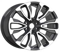 RACINGLINE R22x9 6X139.7 ET 24 78.1 B1718 Black Polished (MB) Fits for 4X4 (K3) (Style Vossen)