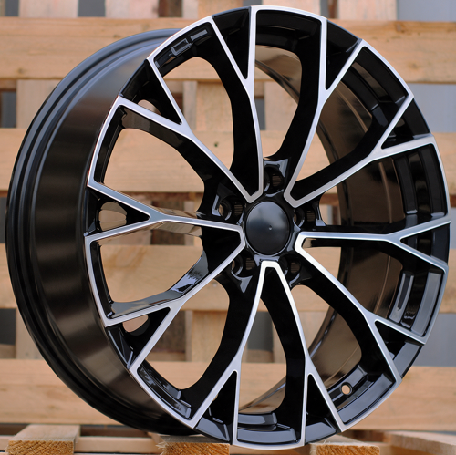 RACINGLINE R19x7.5 5X112 ET 51 57.1 3S1279 (YF5686) Black Polished (MB) Fits for VW (Z4+Z6) (HYBRID FORGED New Model)
