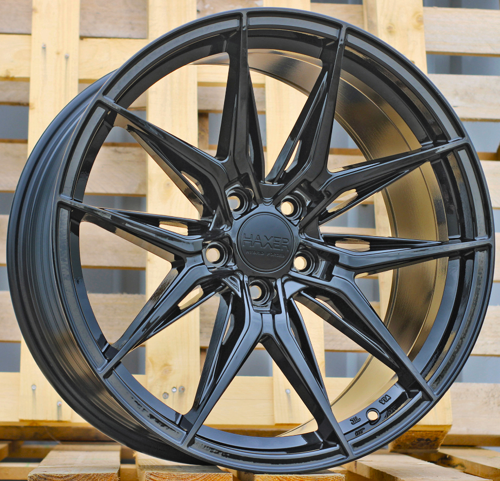 HAXER R20x10.5 5X112 ET 38 66.5 HX036 (IN3614F) Black (BL) Fits for HAXER (M) (HYBRID FORGED Rear+Front)