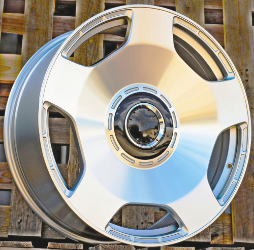 RACINGLINE R22x10 5X130 ET 36 84.1 F5133 (H3305F) Machined Silver (MS) Fits for MER (M) (HYBRID FORGED MONOBLOCK)