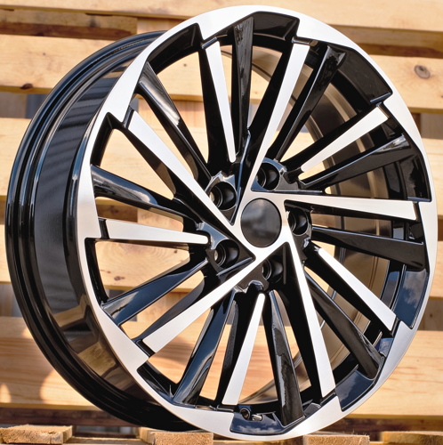 RACINGLINE R18x7.5 5X112 ET 40 57.1 FBX261 Black Polished (MB) Fits for SKODA (Z5) (HYBRID FORGED)