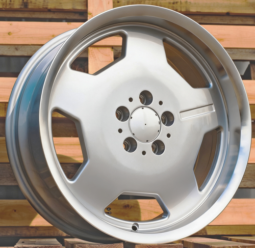 RACINGLINE R16x7.5 5X112 ET 35 66.6 I5270 Silver+Polished Lip (SP) Fits for MER (Z5+Z3+Z7) (MONOBLOCK Style)