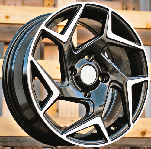 RACINGLINE R15x6.5 4X108 ET 40 63.3 XE172 (BK5577) Black Polished (MB) Fits for FORD (K2)
