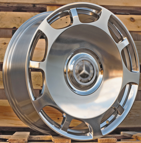 RACINGLINE R20x9.5 5X112 ET 43.5 66.5 FBX007-20 Full Polished (FPL) Fits for MER (Z5) (HYBRID FORGED Rear+Front)