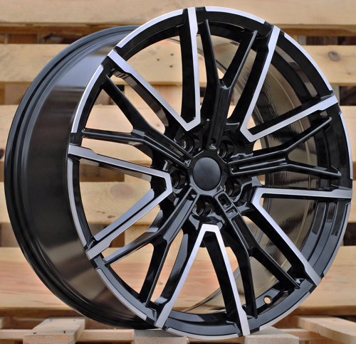 RACINGLINE R21x10 5X112 ET 39 66.6 3S1284 (YF0469) Black Polished (MB) Fits for  (M) (HYBRID FORGED Rear+Front)