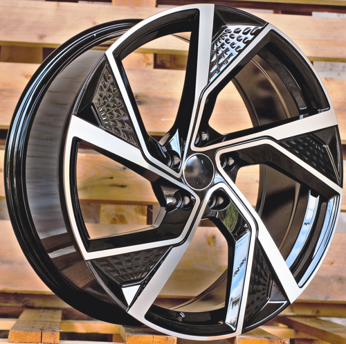 RACINGLINE R19x8.5 5X112 ET 35 66.5 FBX264 Black Polished (MB) Fits for AUD (P2) (HYBRID FORGED)