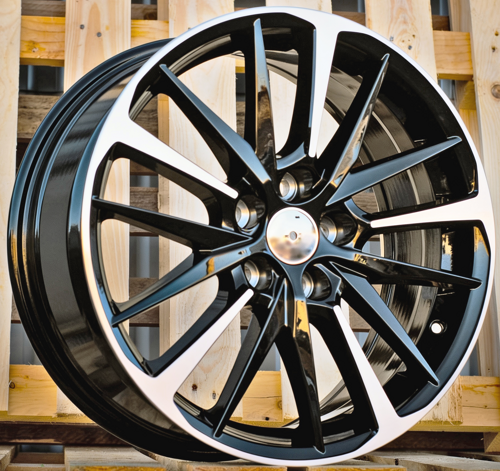 RACINGLINE R18x7 5X114.3 ET 35 60.1 IN0184 Black Polished (MB) Fits for TOYOT (Z5)