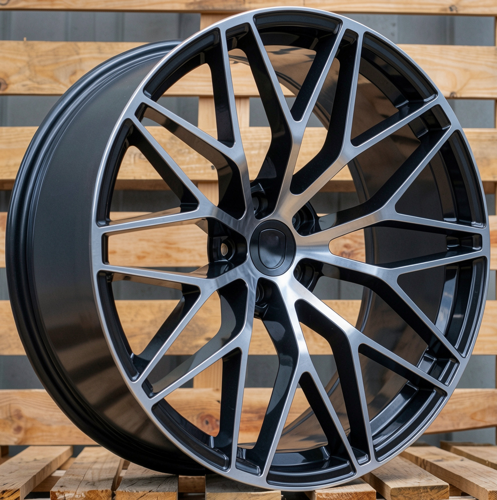 RACINGLINE R20x10 5X112 ET 19 66.5 3S1067 (IN0397) Black Polished (MB) Fits for PORCH (P2) (Rear+Front)