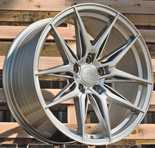 HAXER R20x10.5 5X112 ET 38 66.5 HX036 (IN3614F) Silver Shining (SS) Fits for HAXER (M) (HYBRID FORGED Rear+Front)