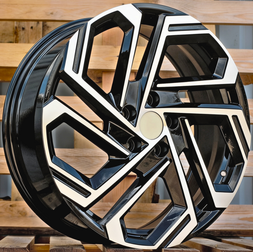 RACINGLINE R18x7.5 5X114.3 ET 51 67.1 FBX345 Black Polished (MB) Fits for HYUND (M+Z6) (HYBRID FORGED)