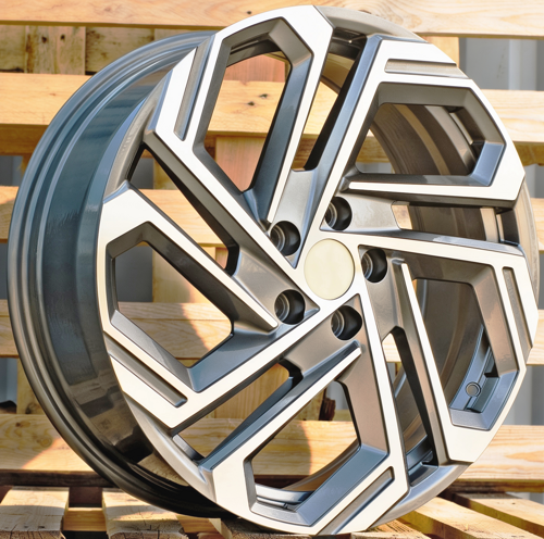 RACINGLINE R18x7.5 5X114.3 ET 51 67.1 FBX345 Grey Polished (MG) Fits for HYUND (Z6) (HYBRID FORGED)