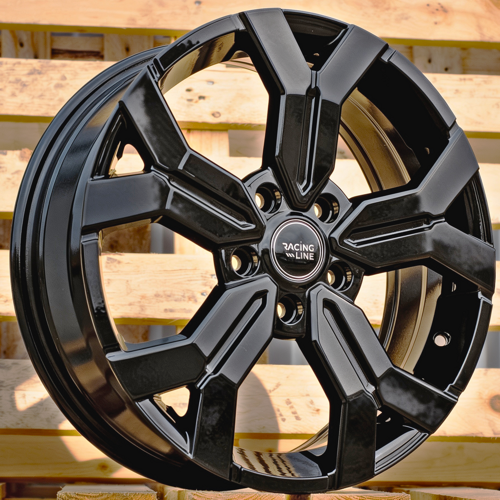 RACINGLINE R17x6.5 5X114.3 ET 50 66.1 B1110 Black (BL) Fits for DACIA (L4+P)