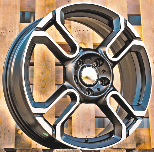 RACINGLINE R18x7 5X112 ET 54 66.6 F8002 Black Polished Half Matt (MBHM) Fits for MINI (Z2) (HYBRID FORGED)