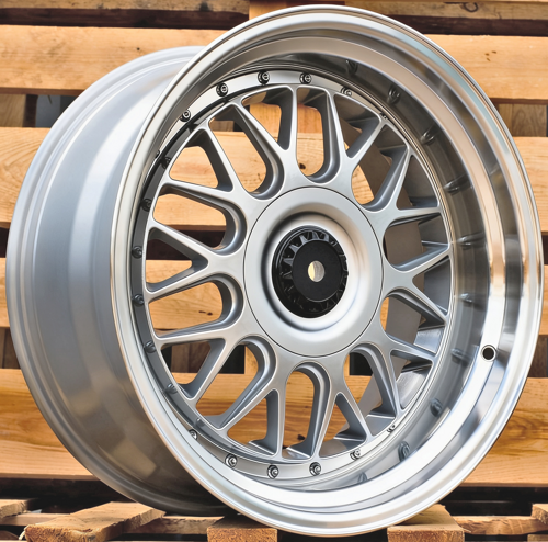 RACINGLINE R17x10 5X120 ET 25 74.1 XE244 Silver+Polished Lip (SP) Fits for  (Z6+P2) (BBS Style)