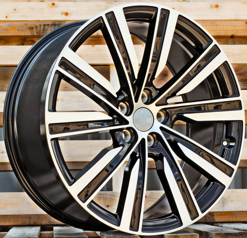 RACINGLINE R22x9.5 5X120 ET 45 72.6 H3091F Black Polished (MB) Fits for LAND (K8) (HYBRID FORGED)