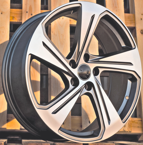 RACINGLINE R19x8 5X112 ET 40 66.5 YS1270 (FBX340) Grey Polished Matt (MGM) Fits for AUD (K3+P2) (HYBRID FORGED)