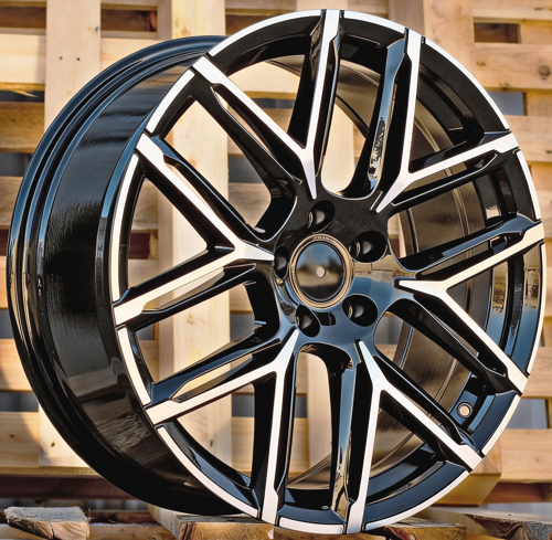 RACINGLINE R21x9.5 5X112 ET 30 66.5 HF736 (F734) Black Polished (MB) Fits for AUD (K8) (HYBRID FORGED)