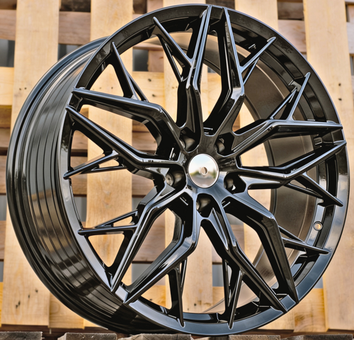 RACINGLINE R21x9 5X112 ET 35 66.5 IN01028F Black (BL) Fits for RACIN (Z3) (Style Vossen HYBRID FORGED)