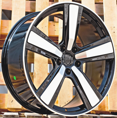 RACINGLINE R22x10 5X130 ET 48 71.6 FC021 Black Polished (MB) Fits for PORCH (Z7) (Rear+Front)