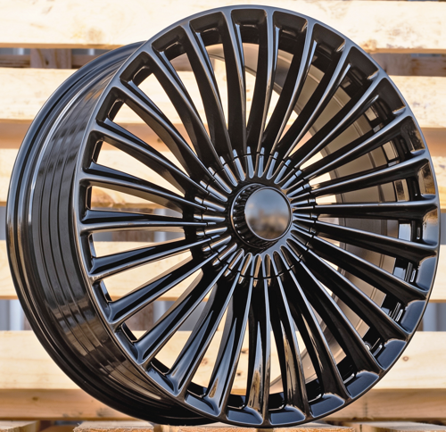 RACINGLINE R19x9.5 5X112 ET 45 66.6 FBX202 Gloss Black (GB) Fits for MER (P1) (HYBRID FORGED)