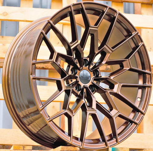 RACINGLINE R21x10.5 5X112 ET 20 66.6 IN3652F Gold Bronze (GY) Fits for  (S) (HYBRID FORGED Front R20+Rear R21 ( M-Performance 827M (M3 G80/G81 LCI/M4 G82/G83 LCI)