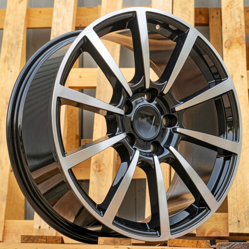 RACINGLINE R20x9.5 5X130 ET 45 71.5 1067 Black Polished (MB) Fits for PORCH (P) (Rear+Front)